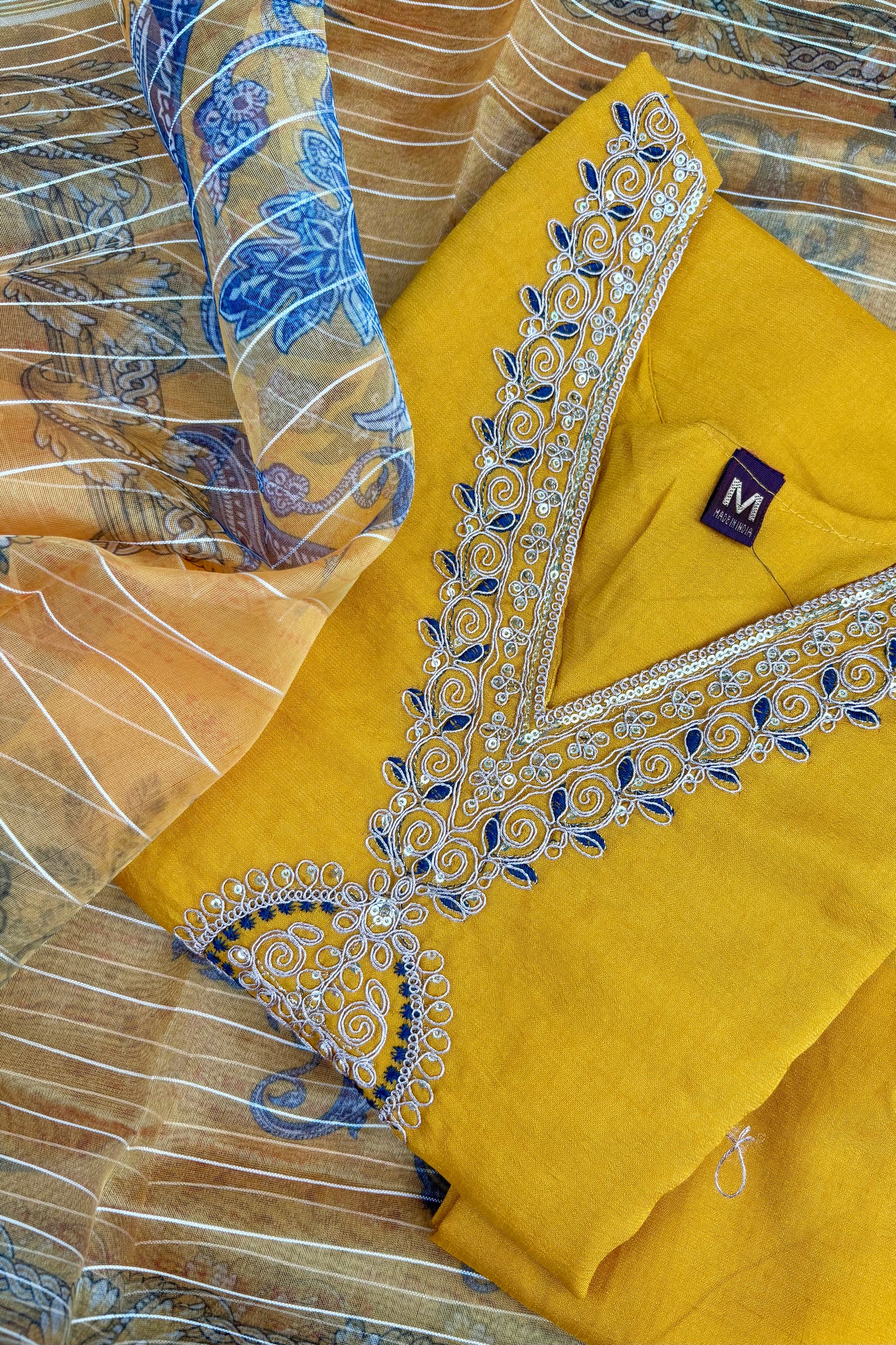 Yellow Phuldani Suit Set