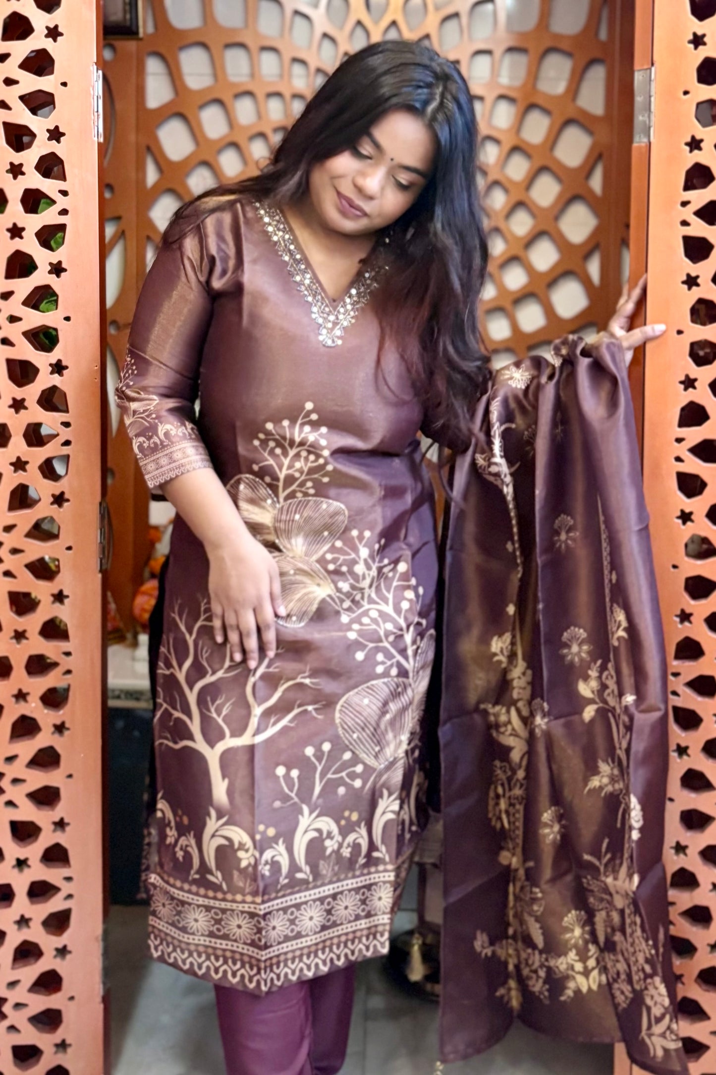 Umber Brown Suit Set