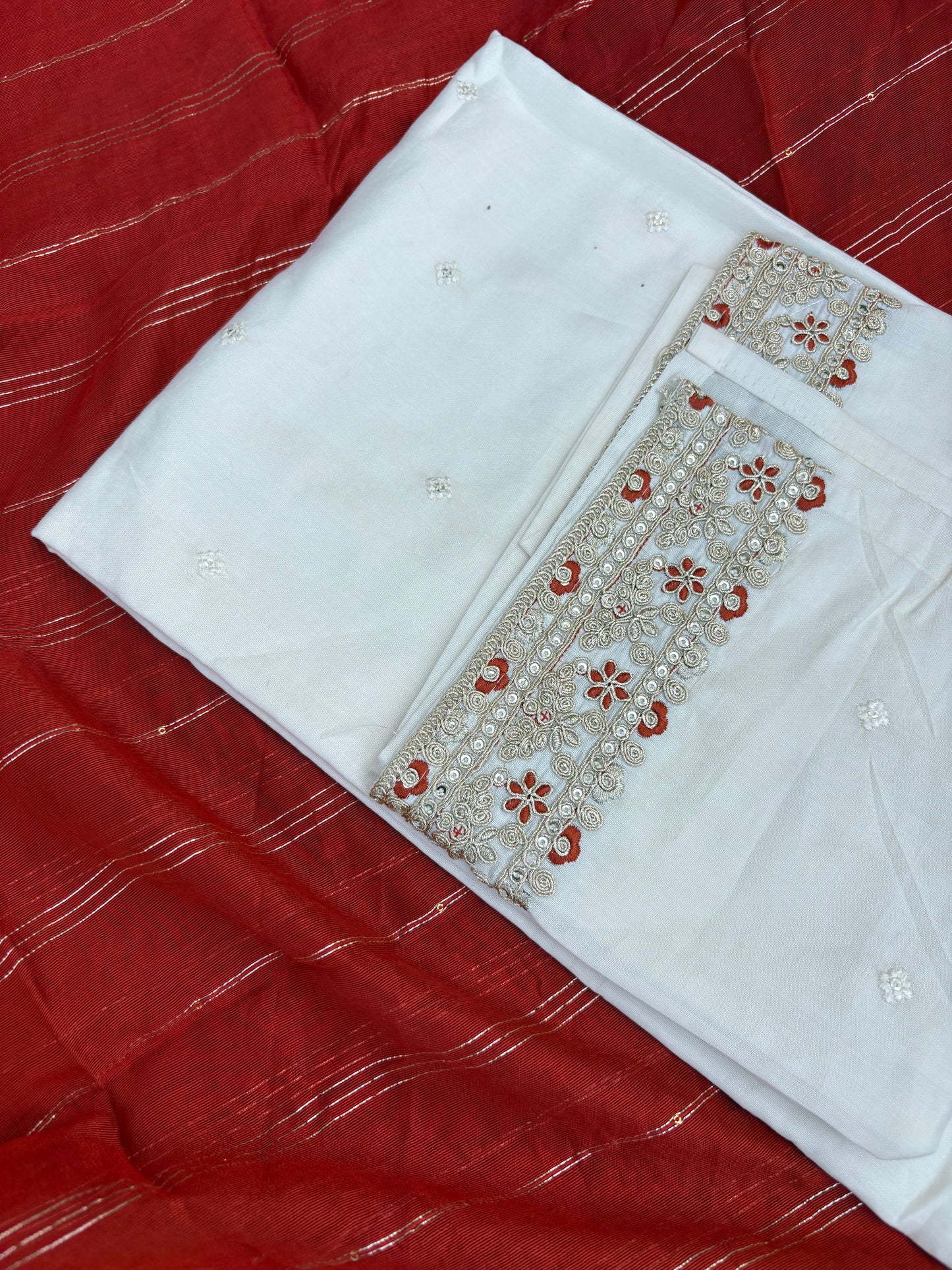 Ivory Rust Charm Suit Set