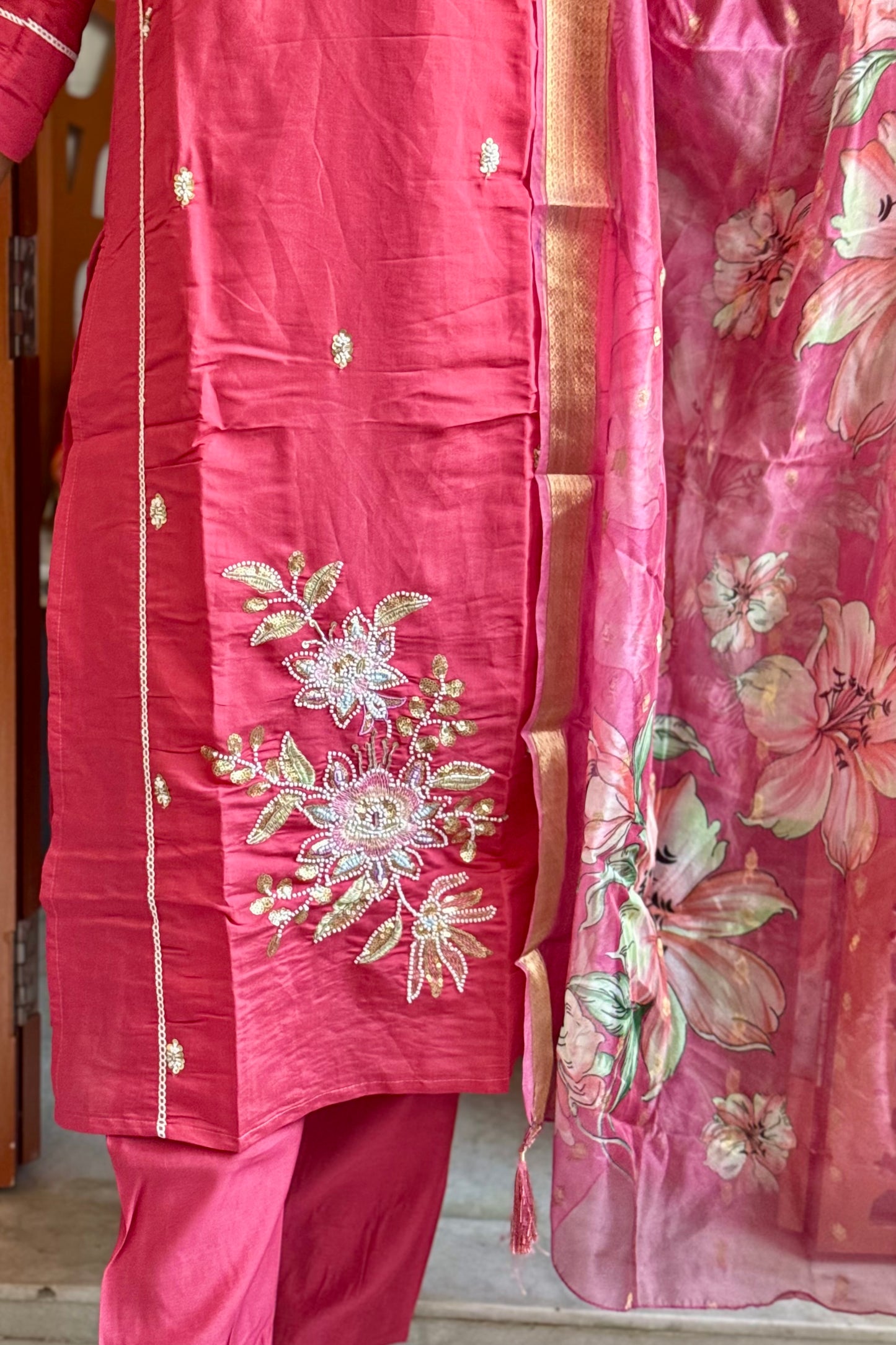 Prachi Pink Suit Set