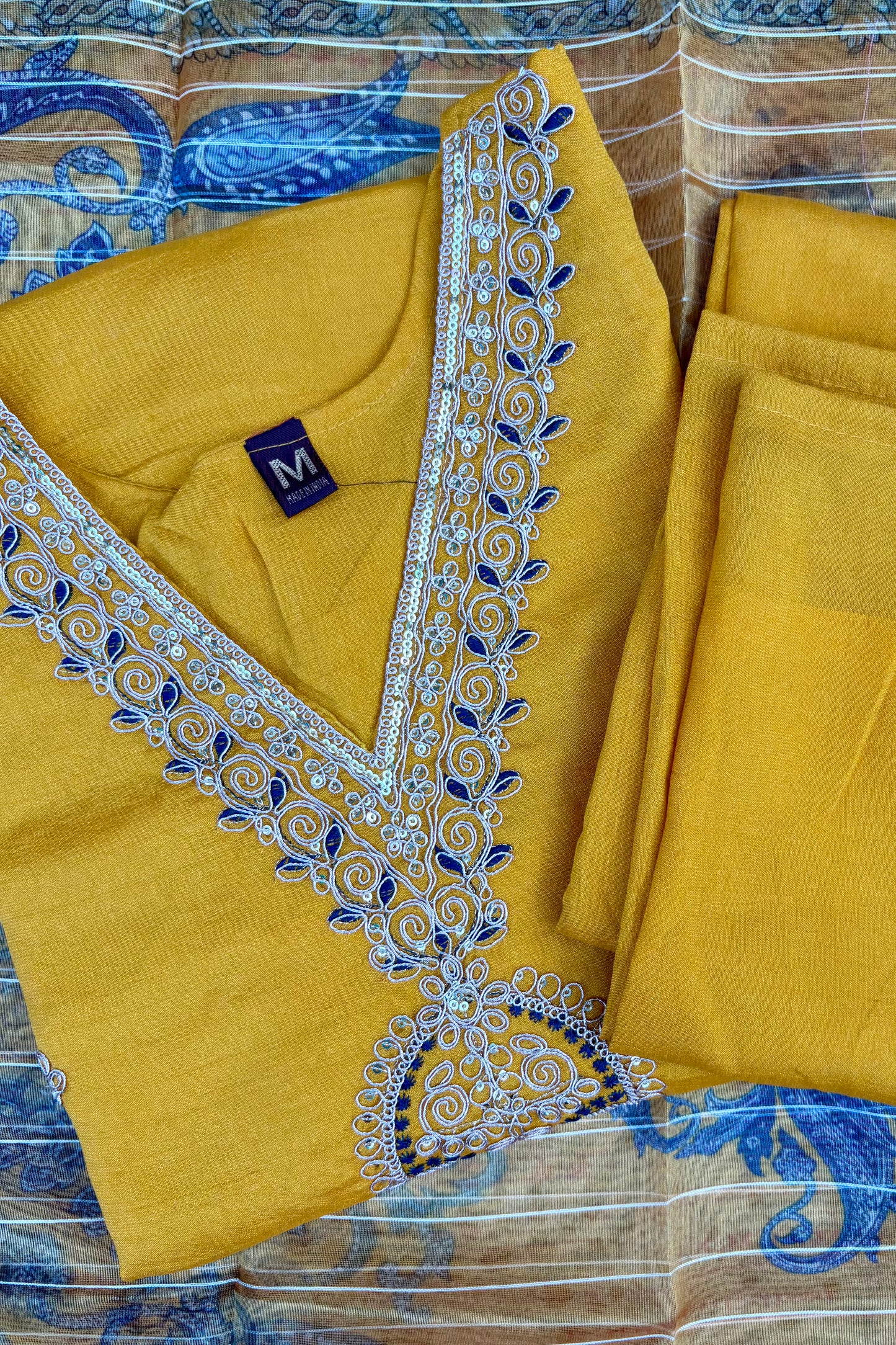 Yellow Phuldani Suit Set