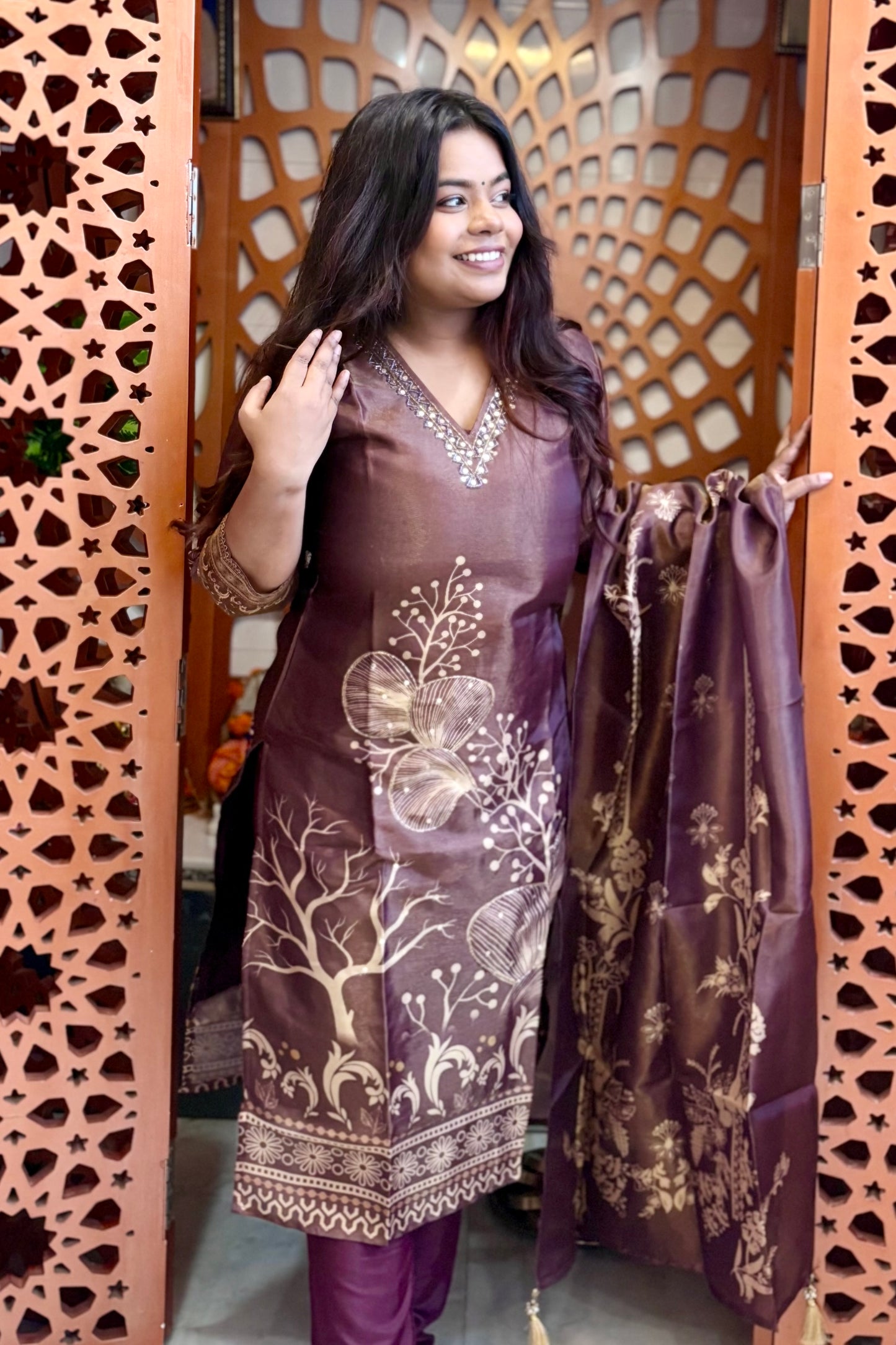 Umber Brown Suit Set