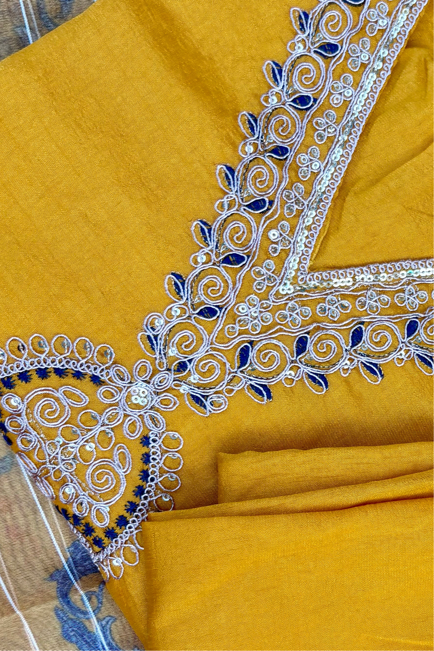 Yellow Phuldani Suit Set
