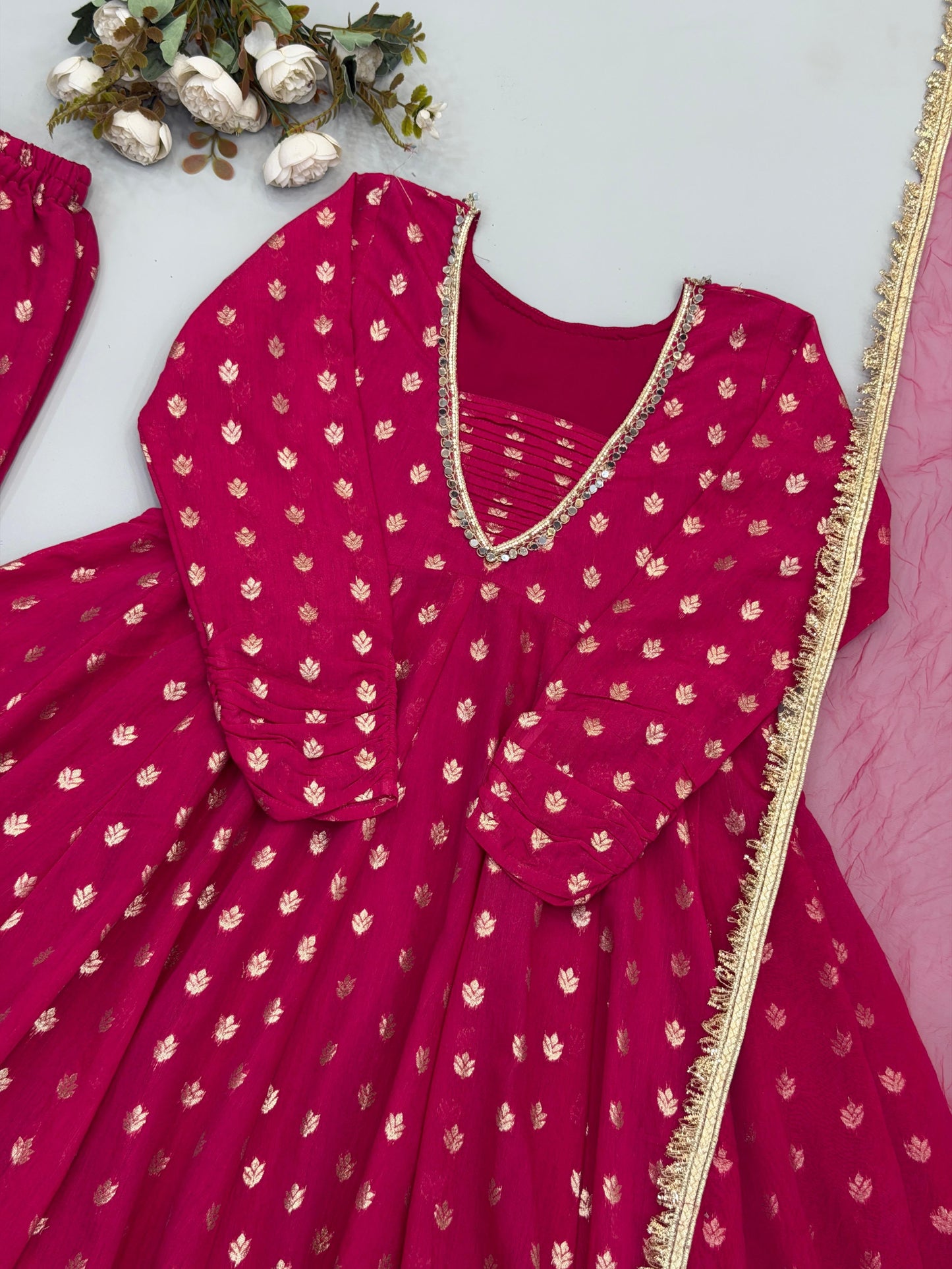 Roohi Magenta Sharara set