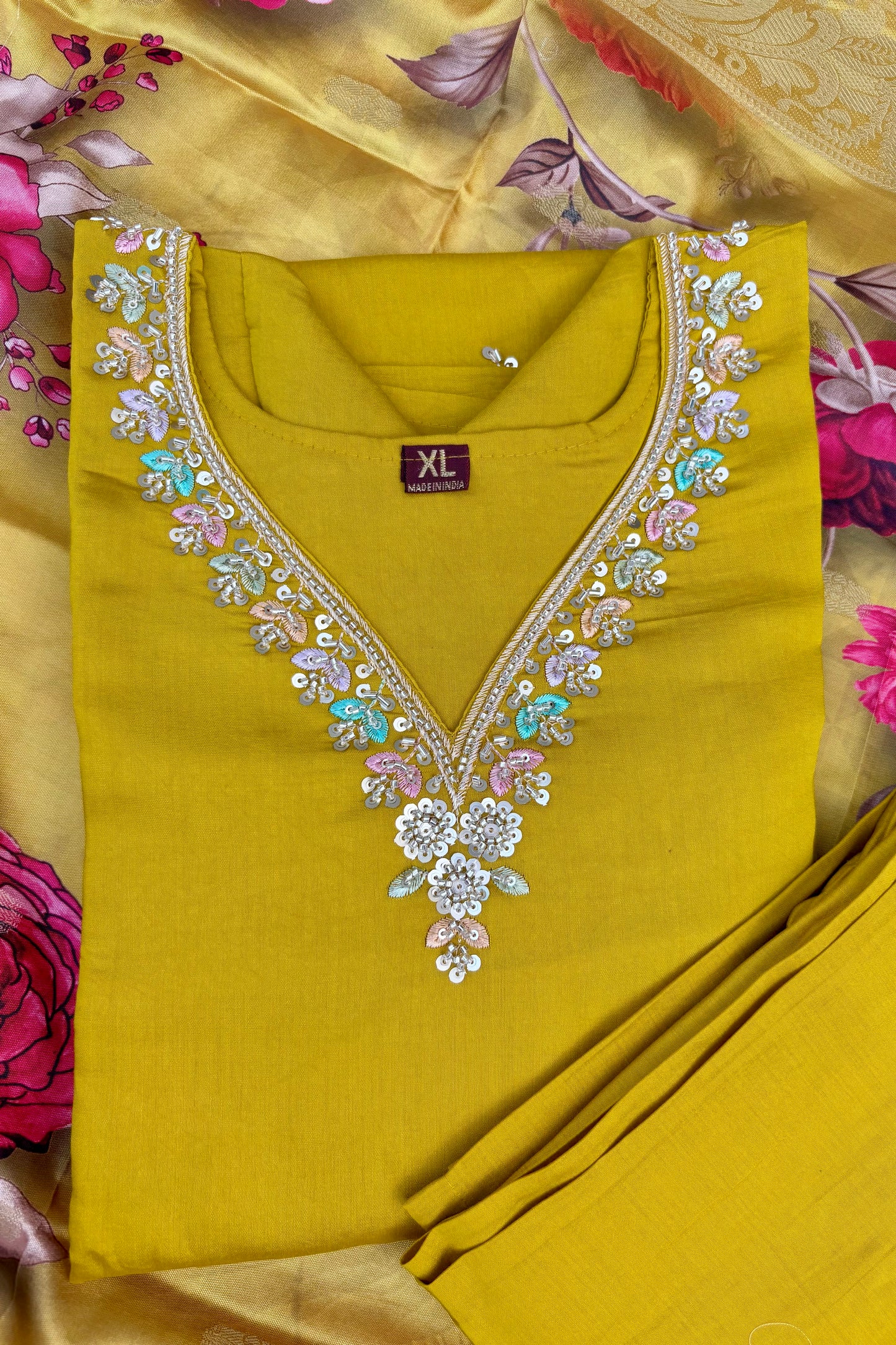 Rangrez Suit set with Organza Dupatta