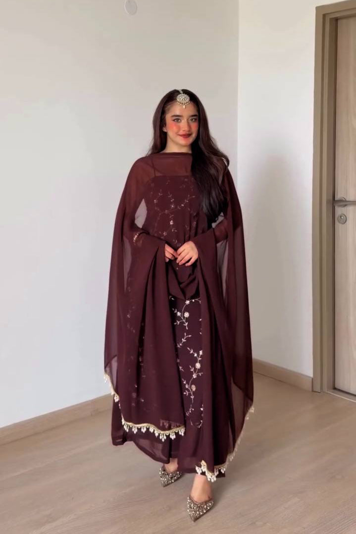 Sitara Wine Suit set