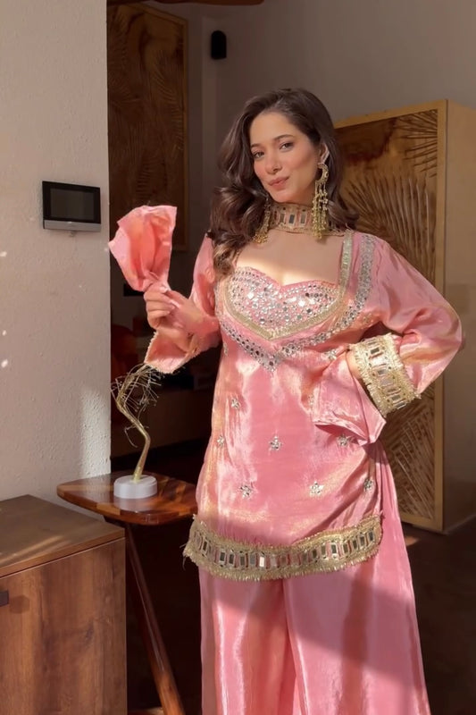 Amara Suit set with Real Mirror work