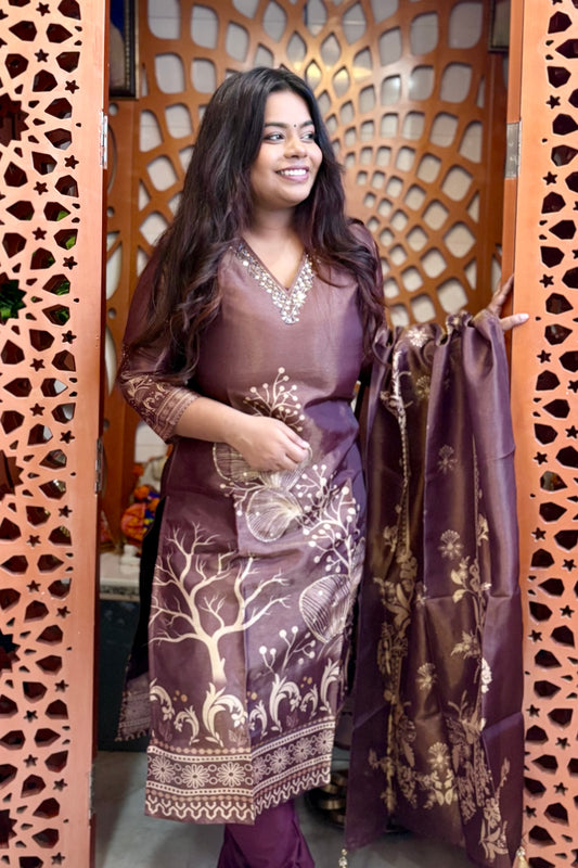 Umber Brown Suit Set
