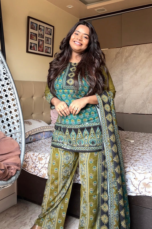 Beri printed short kurti Suit set