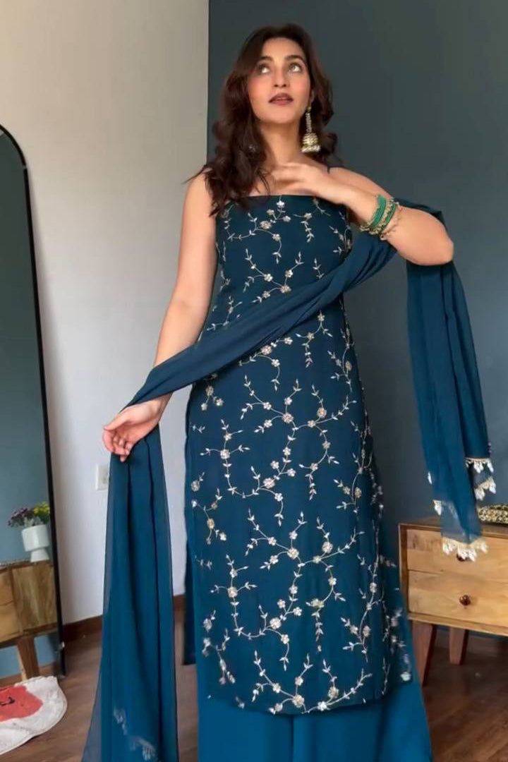 Sitara Teal Suit set