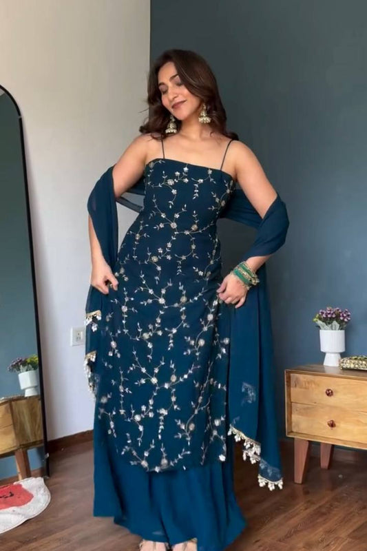 Sitara Teal Suit set
