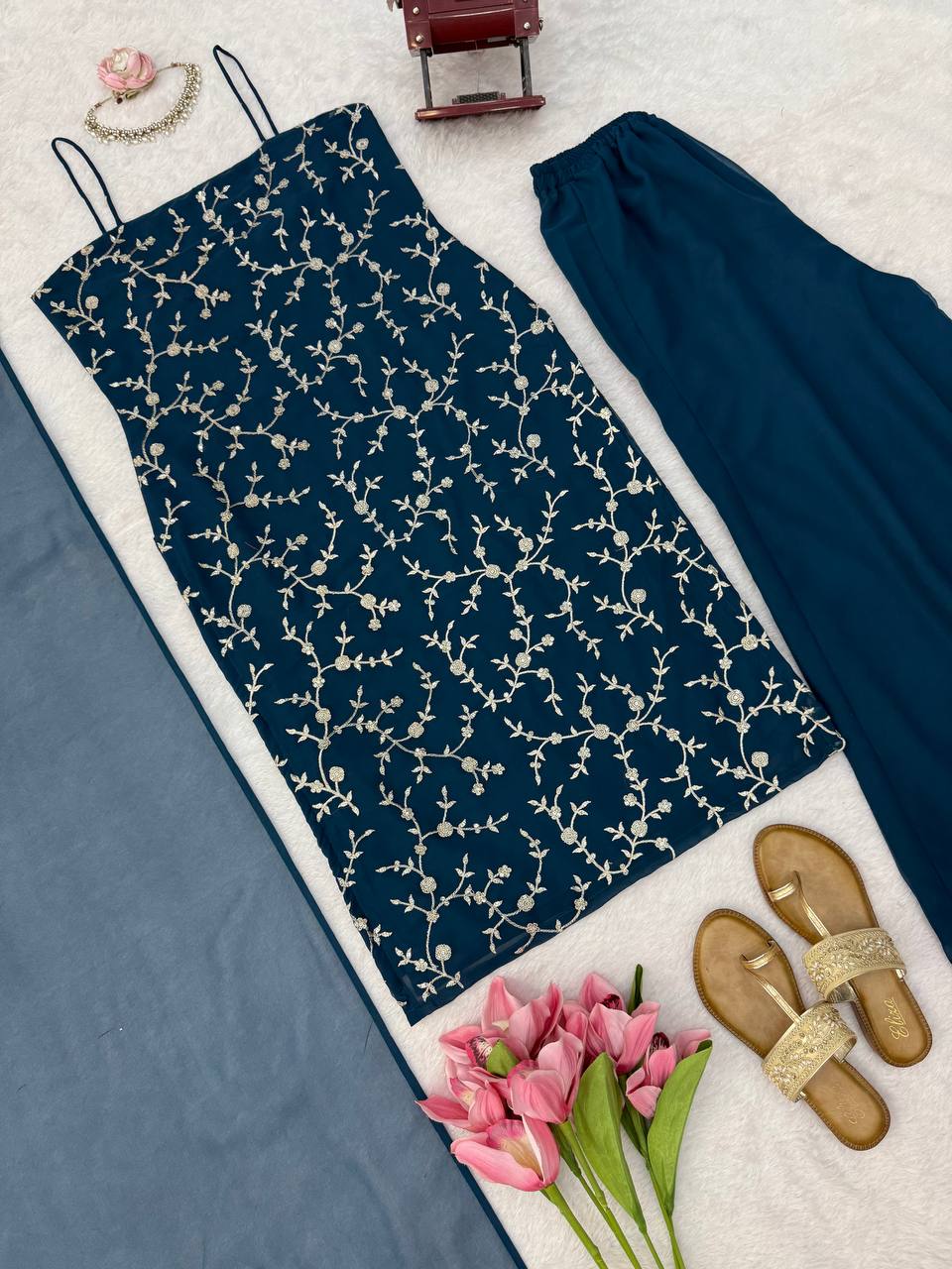 Sitara Teal Suit set